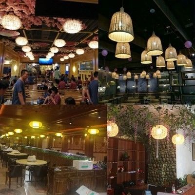 हस्तनिर्मित आधुनिक कला लटकन रोशनी बांस दीपक रेस्तरां होटल रतन झूमर रतन लटकन प्रकाश