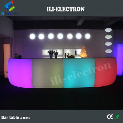 गोल रंगीन चमकदार एलईडी बार काउंटर CE प्रमाणित