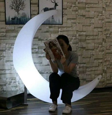रिचार्जेबल लिथियम बैटरी के साथ चमकदार एलईडी चंद्रमा कुर्सी