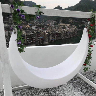रिचार्जेबल लिथियम बैटरी के साथ चमकदार एलईडी चंद्रमा कुर्सी